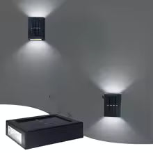 LED Solar Light Outdoor Waterproof Solar Wall Lamp Up and Down Lighting Garden Stairs Fence Decoration Sunlight Powered Lamp