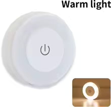 Lámpara de pared Led redonda, luz nocturna recargable con Interruptor táctil, luz de libro magnética regulable para lectura, armario de dormitorio